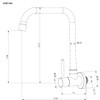 Tondiy Kitchen Tap Wall Mounted for Cold Water, Wall Tap