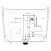 Hulthor Toilet Syphon Replacement Kit - Universal Dual Flush Syphon