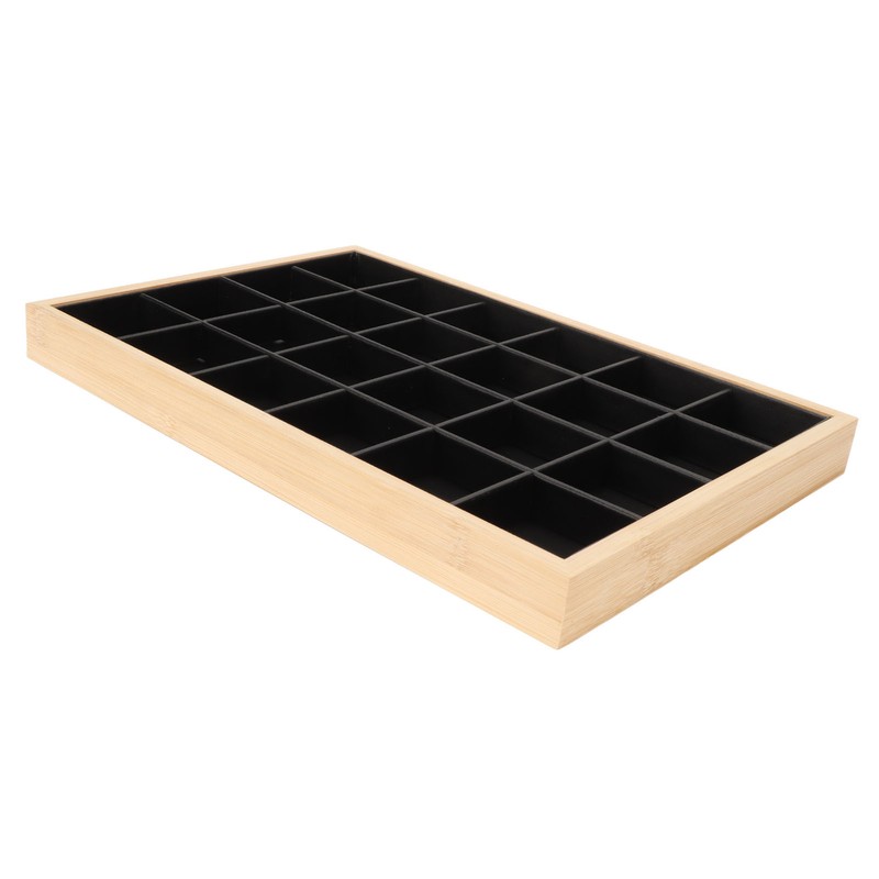 Jewelry Storage Display Trays Multipurpose 24 Grids Jewelry Tray for