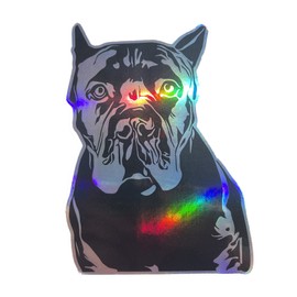 WickedGoodz Cane Corso Holographic Vinyl Decal - Dog Breed Sticker - for Tumblers, Laptops, Car Windows