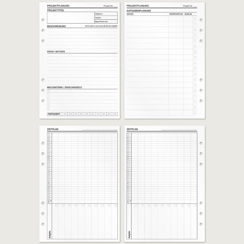 KOMPASS® Project Planning | 30 DIN A5 Inserts for Ring