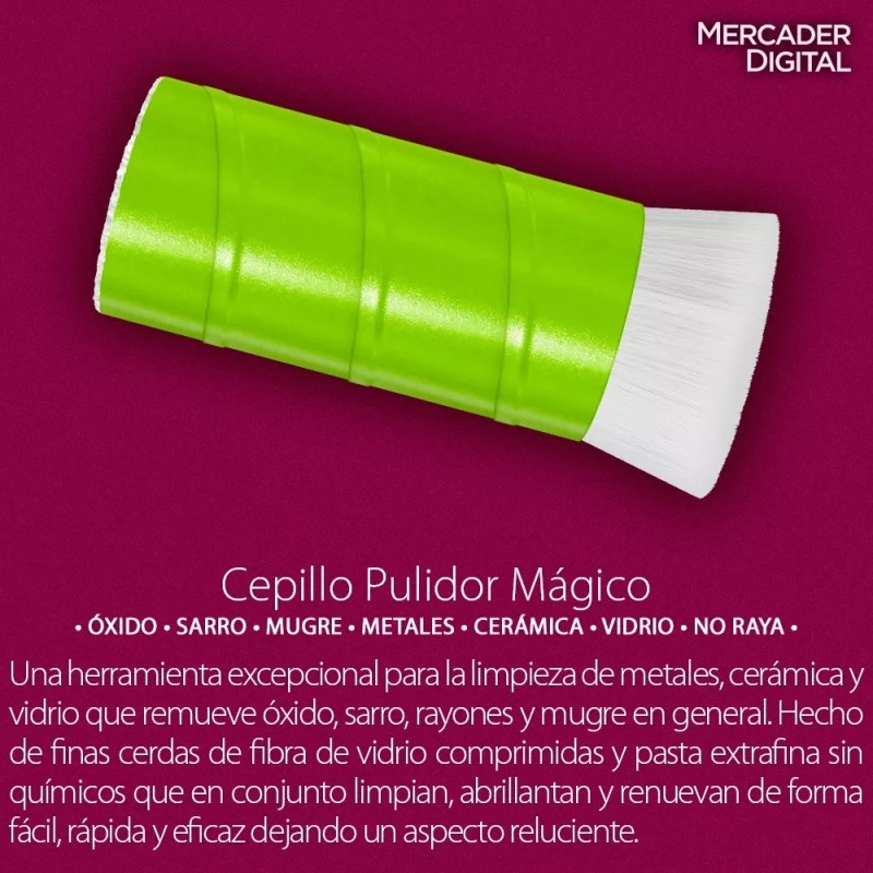 Mercader Digital Paquete De 10 Cepillo Mágico Pulidor Quita Oxido