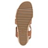 LifeStride Womens Sincere Wedge Sandal, Tan, 7 Wide US