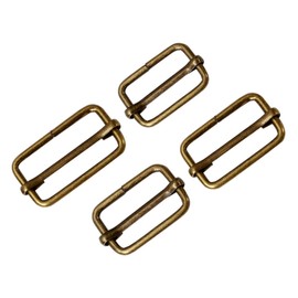 OHPHCALL 20pcs Adjustable Metal Roller Buckles for Bag Straps Durable Slide Pin Buckles for Backpack Suitcase and Diy Projects Bronze