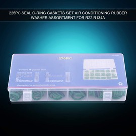 270pcs O-Ring Assortment for Car Air Conditioning - Rubber Seals for Various Applications and Guaranteed Sealing Effect