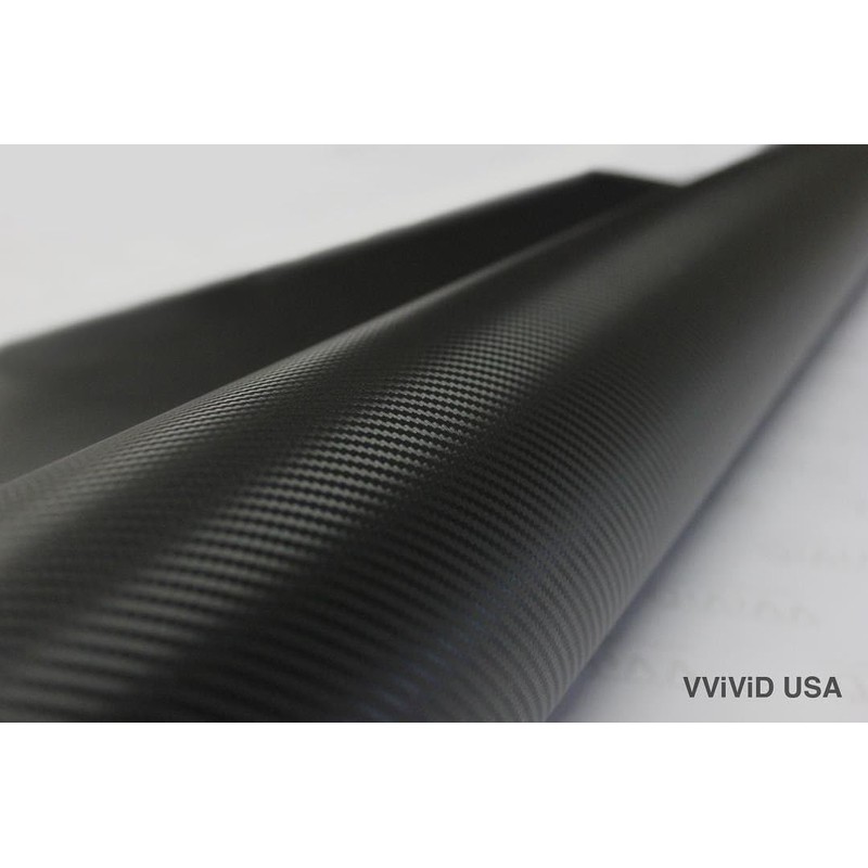 VViViD XPO Black Carbon Fiber Car Wrap Vinyl Roll Featuring