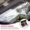 sourcing map Black Plastic Hinges, Acrylic Hinges Small Hinge 35