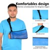 supregear Mesh Fabric Arm Sling, Easily Adjustable Neck Support Collar,