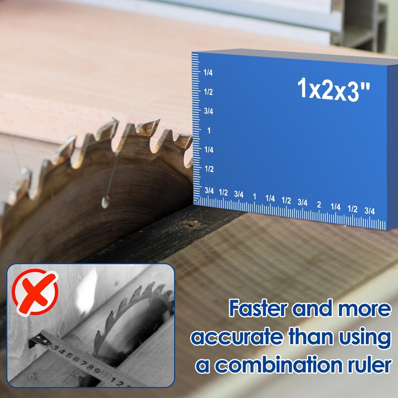 15Pcs Setup Blocks Height Gauge Set, Metric 4in High Precision