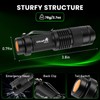 ULTRAFIRE 2 Pack Rechargeable Mini Green Light Flashlight, Single Mode