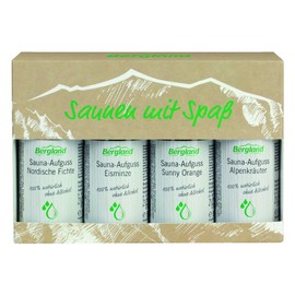 Bergland Sauna with Fun Sauna Infusion Set 4 x 50ml