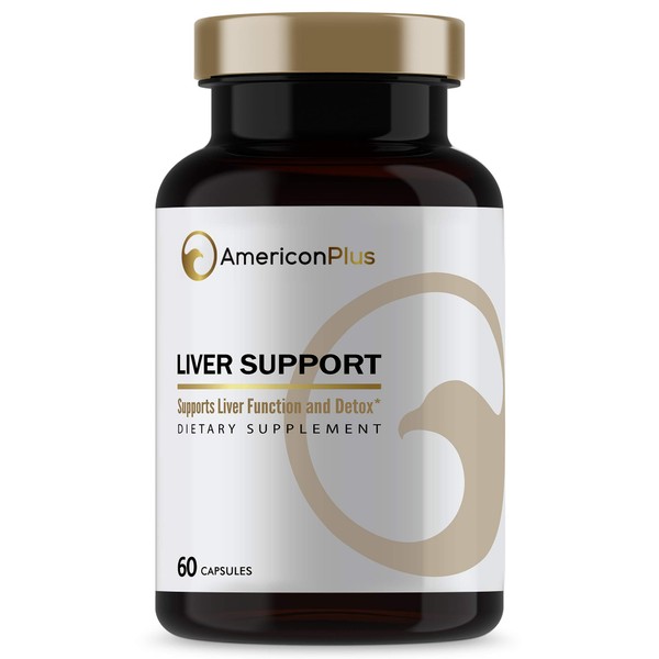 AmericonPlus Liver Supplement with Milk Thistle, NAC (N-Acetyl Cysteine), Dandelion Root, Picrorhiza, 7 Other Liver Detoxifiers for Superior Liver Detox/Liver Cleanse - 60 Liver Pills