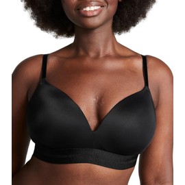 Victoria's Secret Pink Wear Everywhere Wireless T Shirt Bra, Lightly Lined, Smoothing, Bras for Women, Black (34C)
