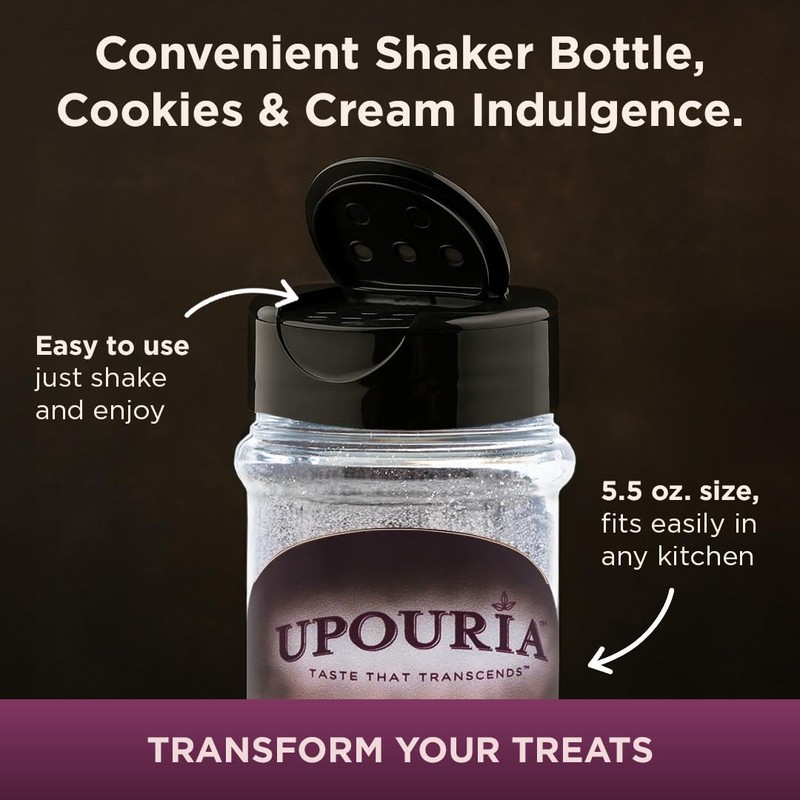 Upouria Cookies & Cream Coffee Topper, Vegan, Rich Flavor Enhancer