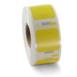 BETCKEY Colored Labels Compatible with Dymo 30332 (1" x 1") Square Multi-Purpose Labels, Compatible for Dymo LabelWriter Thermal 450, 4XL & Zebra Desktop Printers [2 Rolls, 750 Labels, Yellow]