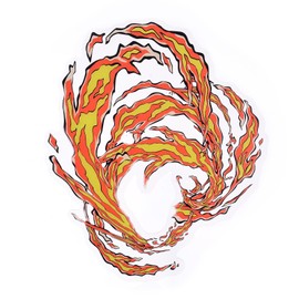 Meetoget⠀ 1/12 Scale Male Figure Doll Effects Kimetsu Red Fire Action Figure PS001US