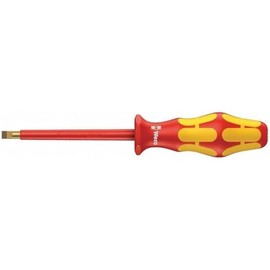 160IVDE Flat Screwdriver for Insulated Electrical Work 6115 (-) 4.0 / Shaft Length 3.9 inches (100 mm)