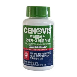 Cenobis Triplex Omega3 Immune Woman 1180mg x 80 capsules 1 unit / Circle / 트리플러스 오메가3 이뮨 우먼 1180mg x 80캡슐 1개 / 써클