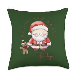 Happy and sweet holiday. Throw Pillow