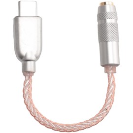 Hopbucan Audio Adapter Amplifier Digital CX31993 MAX97220 Dual Chip Type C-3.5mm AMP HiFi PCM 32 bit/384 kHz Headphones