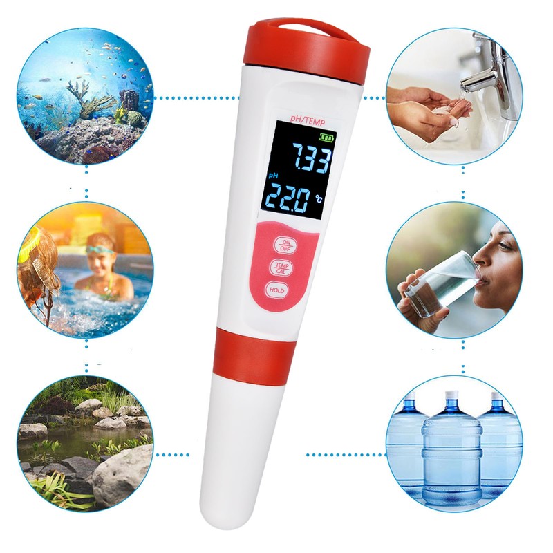 PH Tester Strong Operability LCD Mode Accurately Measure Durable Material