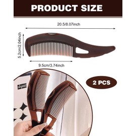 BPTRKOM Pack of 2 Self-Cleaning Dandruff Comb with Energy Massage - Special Brush for Dandruff Removal & Hair Degreasing - For Healthy Scalp & Better Hair Quality (Men & Women)