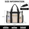 BAGAIL Stadium Approved Clear Tote Bag with Inner Pocket, Transparent