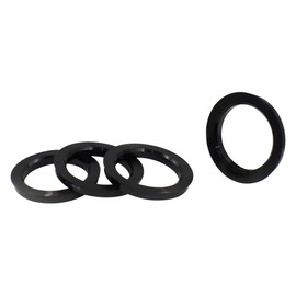 Wheel Accessories Parts Set of 4 Hub Centric Ring 93.1mm OD to 67.1mm Hub ID, Black Polycarbonate (Wheel Hub Ring, 4 Pack, 93.10 mm OD to 67.10 mm ID Wheel Centerbore, Black Polycarbonate)