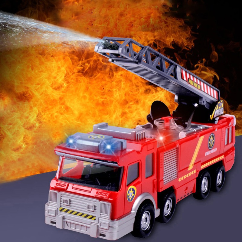 Kids Children Car Vehicle Simulation Electric Spray Water Fire Truck