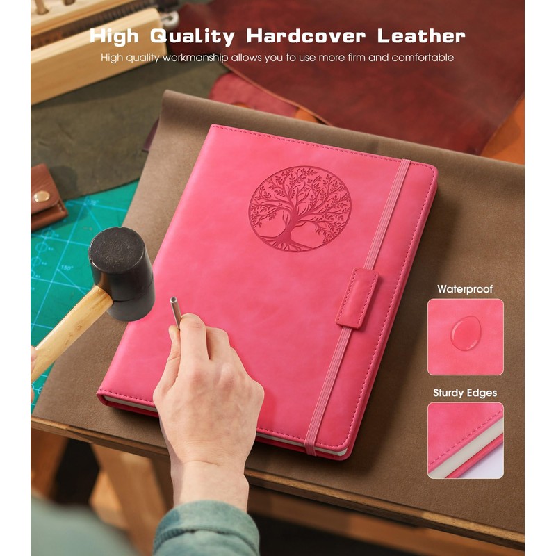 Biuwory Lined Journal Notebook for Women Men,256 Pages B5 Large