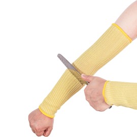 egowz Cut Resistant Arm Sleeves,Kevlar-Sleeves Arm Protectors for Thin Skin and Bruising (No Thumb Slot, 7.9''(20cm) 1pair)