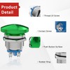 APIELE 19MM Mushroom Head Push Button Switch Momentary Push Button