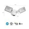 Lithonia Lighting OLF 2SH 40K 120 WH M4 2-Head Outdoor