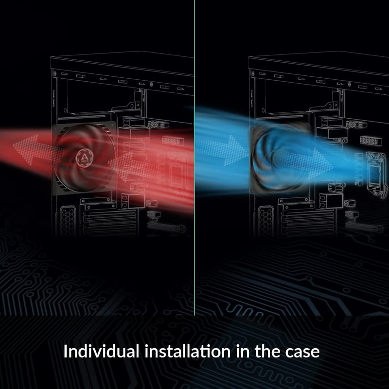 ARCTIC P12 (5 Pack) - PC Fans, 120mm Case Fan,