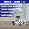 sourcing map 4Pcs 90 Degree 2-Way Elbow Pipe Fitting Connector,
