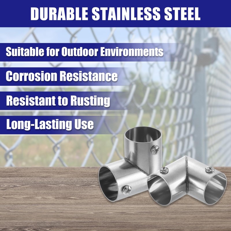 sourcing map 4Pcs 90 Degree 2-Way Elbow Pipe Fitting Connector,