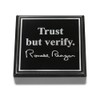 Ronald Reagan Trust But Verify Quote Marble Paperweight - Exclusive