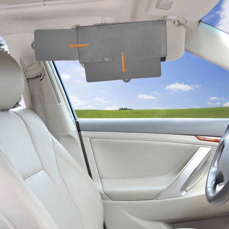 Car Visor Extender, FULLONG Car Visor Sun Shade Extender, Windshield