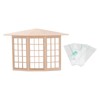 RTLR Dollhouse Bay Window 3-Sided Birch Furniture for 1/12 Dollhouse