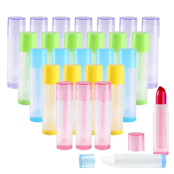 KINDPMA Pack of 50 Lipstick Sleeves for Filling Yourself, Empty