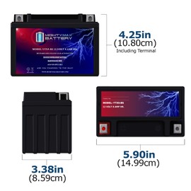 Mighty Max Battery YTX9-BS SLA Battery for Kawasaki VERSYS 1000 '2015-'2016