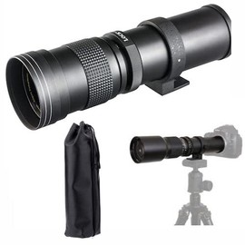 420MM-1600MM TELEPHOTO Zoom Lens for Canon EOS Rebel T5 T6 T7 XT XSI XTI T100 (Manual Focus)