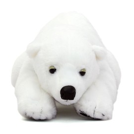 カロラータ ホッキョクグマ ぬいぐるみ (Lサイズ/ねそべりシリーズ/やさしい手触り) リアル くま 動物 おもちゃ お人形 ギフト プレゼント 誕生日 (検針2度済み) / クリスマス クリスマスプレゼント