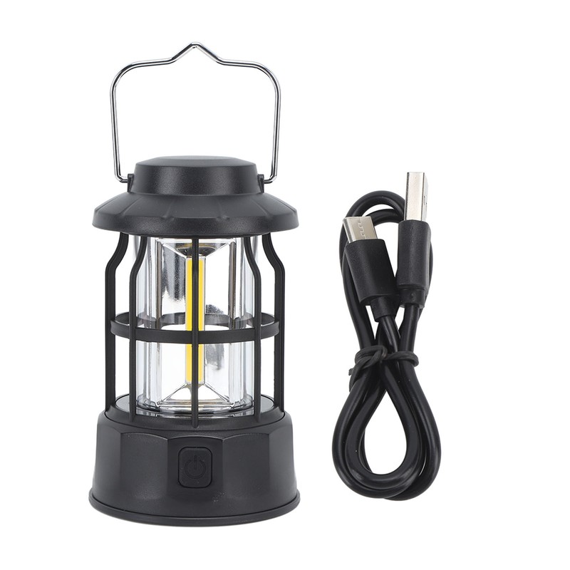 Rechargeable LED Camping Lantern Retro Portable Camping Lantern Survival Light