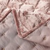Sunshine Nicole Embroidery Quilt Set with Metallic Gold Thread, Distressed