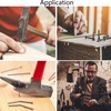 TOP-VIGOR 100Pcs Hardware Nails, 2.4mmx25mm Fiber Concrete Cement Wall Point