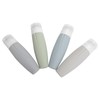 Empty Dispenser Bottle Silicone Refillable Container Shampoo Body Wash Travel