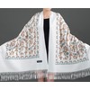 GFM® EMBSHL-1-OSFD Embroidered Cashmere Texture Wool Pashmina Scarf Autumn Winter