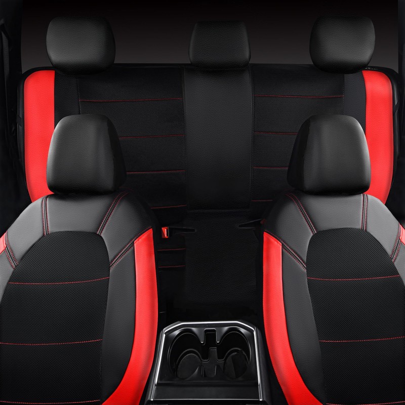 CAR PASS Universal Leather car seat Covers Sport fits Most