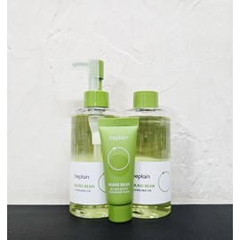 non-plane Be-Plain Mung Bean Cleansing Oil 200ml+200ml+Foam 20ml / 비플레인 녹두 클렌징 오일 200ml+200ml+폼 20ml